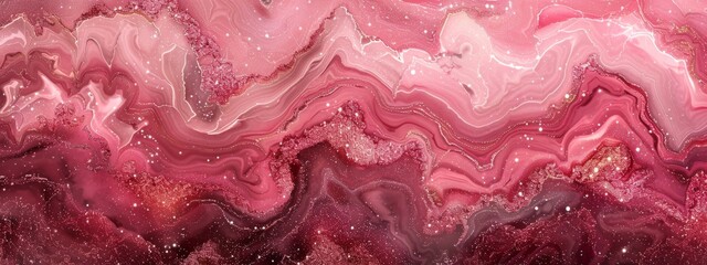 Pink background texture pattern marble gold watercolor abstract wallpaper light. Background stone pink texture pattern marble white paint glitter art seamless liquid agate top rose color print pastel.