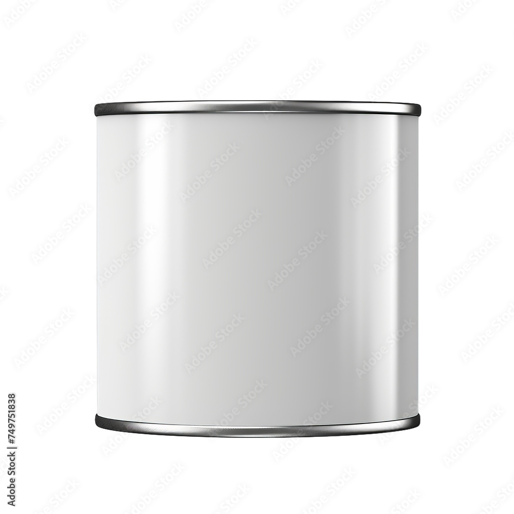 A blank metal paint can isolated on transparent background, png A blank metal paint can isolated on transparent background, png