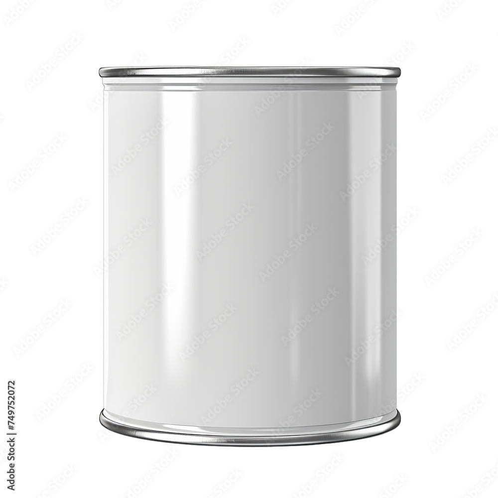 A blank metal paint can isolated on transparent background, png A blank metal paint can isolated on transparent background, png