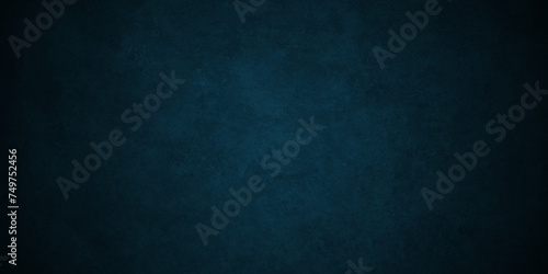 Grunge abstract Elegant dark solid blue background with elegant border and used for blue wall , a versatile backdrop for website banners, social media posts. Abstract rough blue grunge backdrop. photo