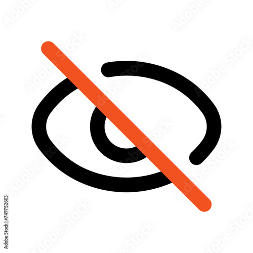 hide outline color icon