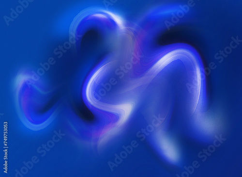 Abstract blue wave blurry background © Background.cc