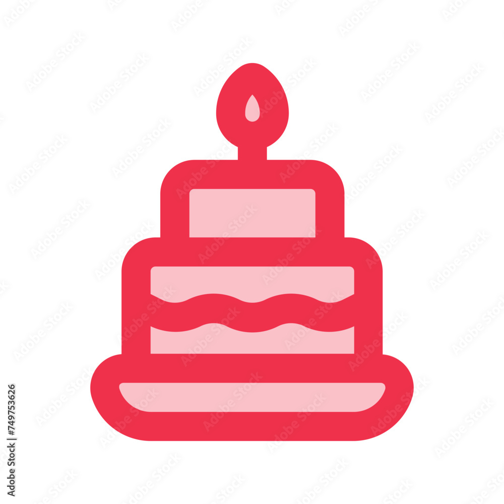 birthday cake outline fill icon birthday cake outline fill icon