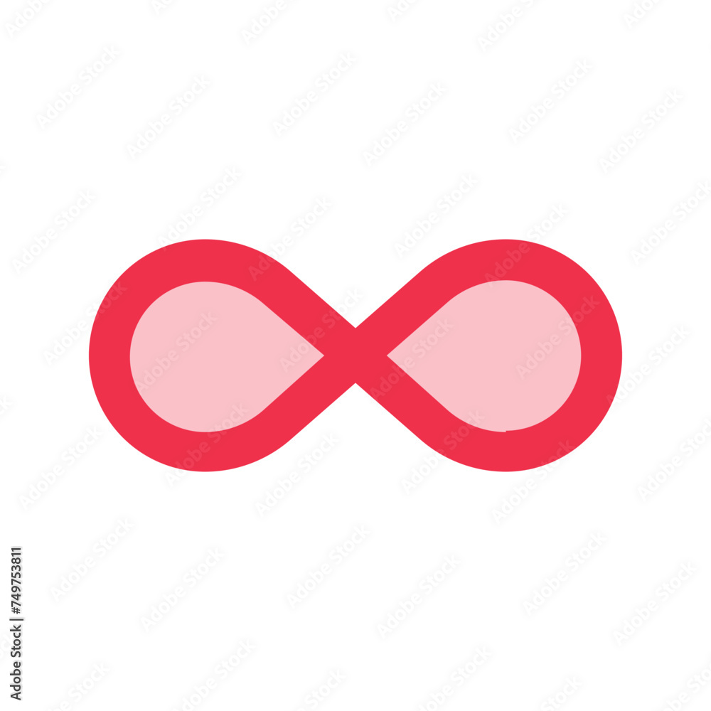 Fototapeta premium loop outline fill icon