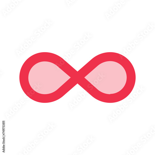 loop outline fill icon