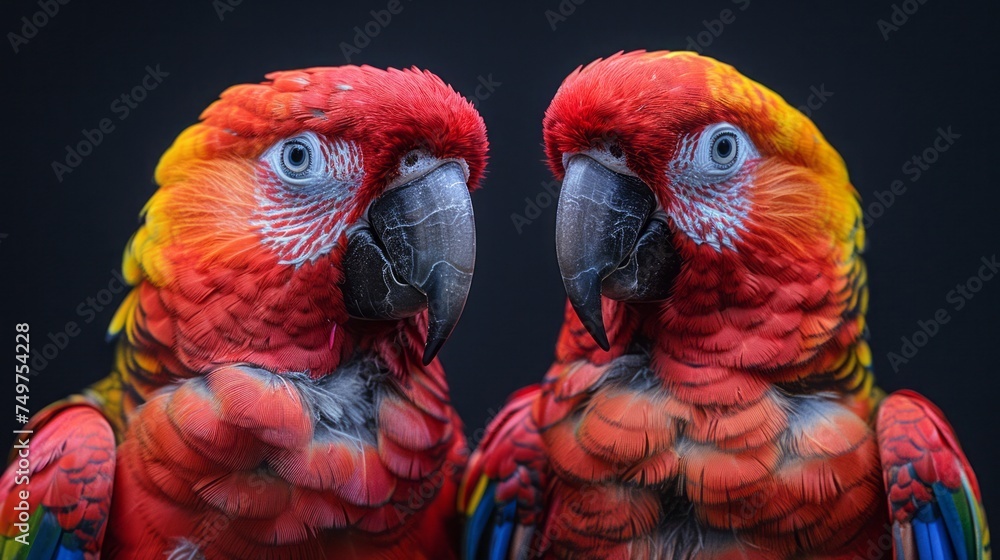 Fototapeta premium Australian and London Birds, Aquatic, Terrestrial, Rainbow lorikeets, Parrots