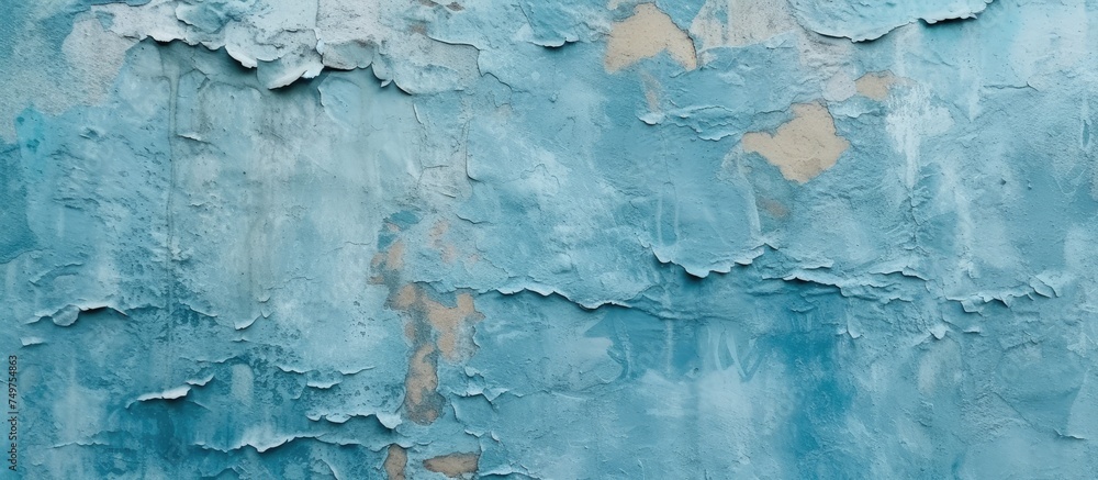 A blue wall with peeling paint, showing signs of wear and decay. The rough texture and exposed layers create an interesting visual effect, adding character to the wall. A blue wall with peeling paint, showing signs of wear and decay. The rough texture and exposed layers create an interesting visual effect, adding character to the wall.