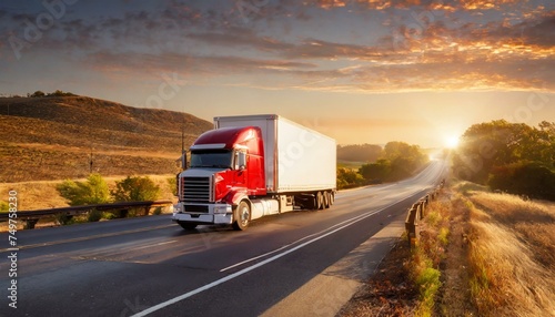 truck on the road