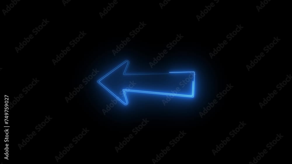Directional icon , neon directional arrow line looking signal on the place . Directional icon , neon directional arrow line looking signal on the place .