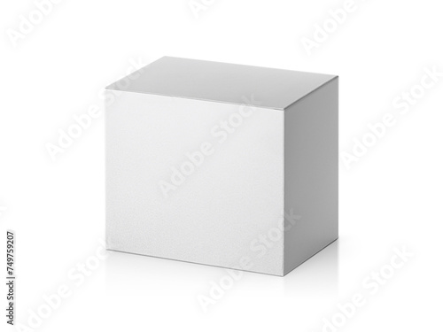 blank packaging white paper cardboard box, transparent background © Retouch man