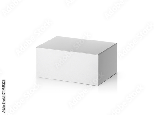 blank packaging white paper cardboard box, transparent background © Retouch man