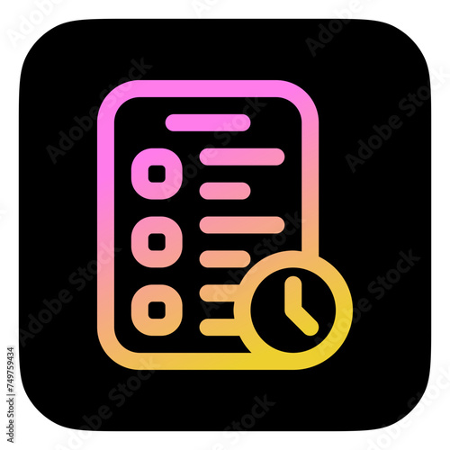 Editable checklist, task, clipboard vector icon. Remote work, job, profession, freelance. Part of a big icon set family. Perfect for web and app interfaces, presentations, infographics, etc