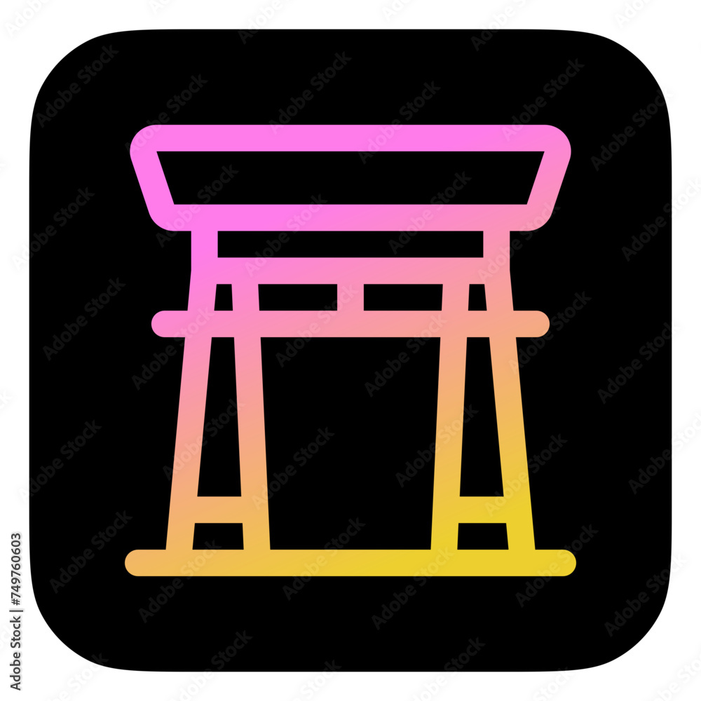 Editable shrine, gate, vector icon. Landmark, monument, religious, cultural, building, architecture. Part of a big icon set family. Perfect for web and app interfaces, presentations, infographics, etc Editable shrine, gate, vector icon. Landmark, monument, religious, cultural, building, architecture. Part of a big icon set family. Perfect for web and app interfaces, presentations, infographics, etc