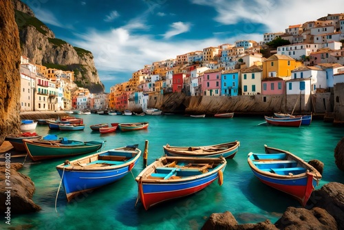 cinque terre country generated by AI technology
