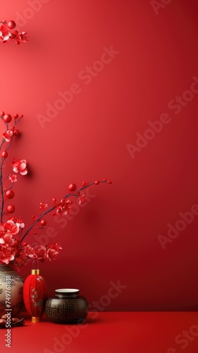 Chinese new year background banner no text