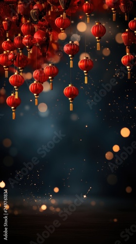 Chinese new year background banner no text