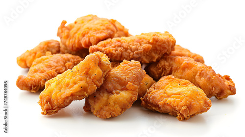 Chicken Tenders on isolated white background, Generative Ai