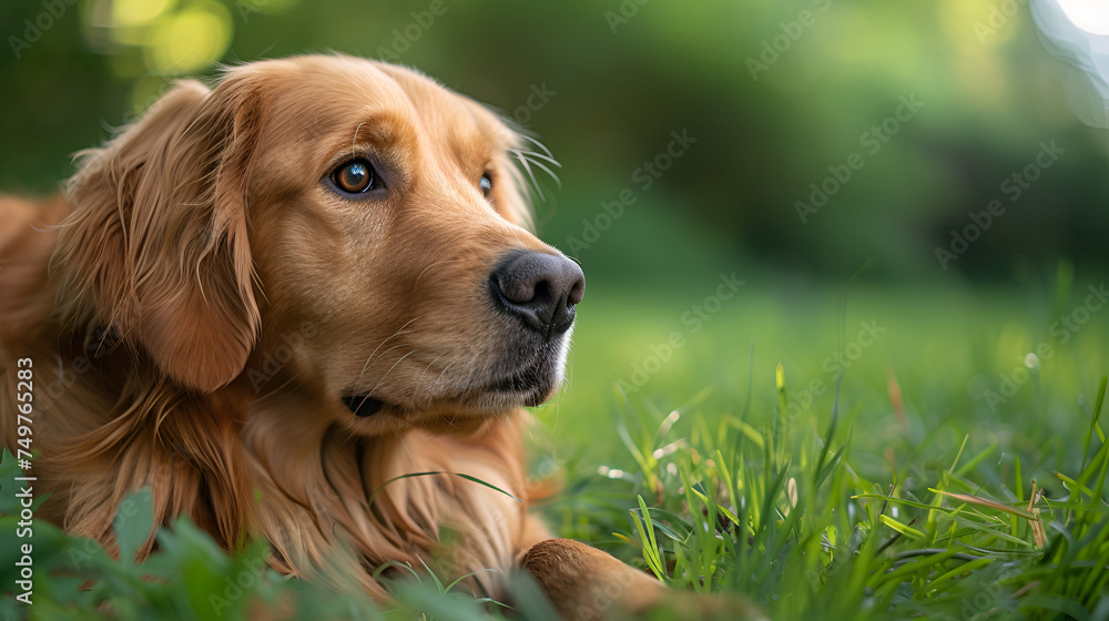 golden retriever dog. generative ai 