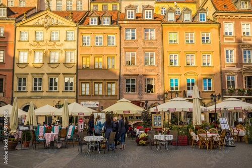 Rynek Starego Miasta square in the Old Town of Warsaw, Poland