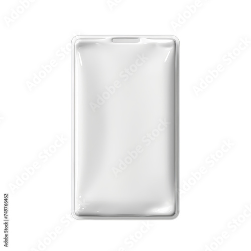 A blank plastic blister pack isolated on transparent background, png