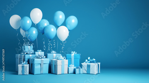 boxes with balloons