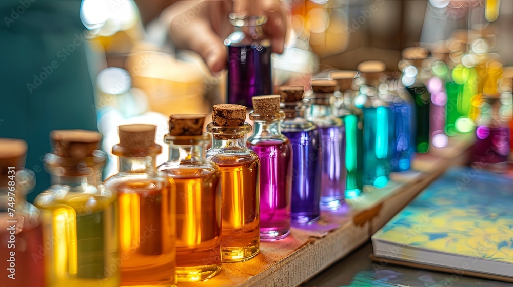 Spectrum of Scents: Crafting Potions from a Colorful Collection of Aromatic Oils Spectrum of Scents: Crafting Potions from a Colorful Collection of Aromatic Oils