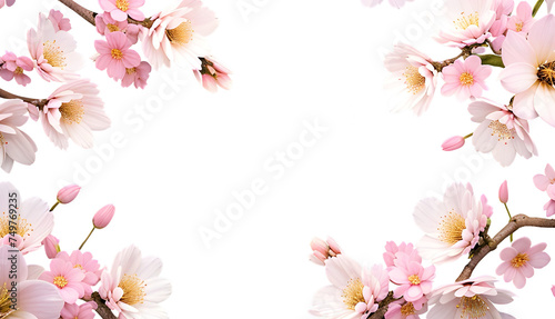 ピンクの花の背景素材 © Sachi