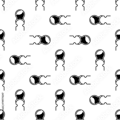 Capacitor Icon Seamless Pattern M_2208002