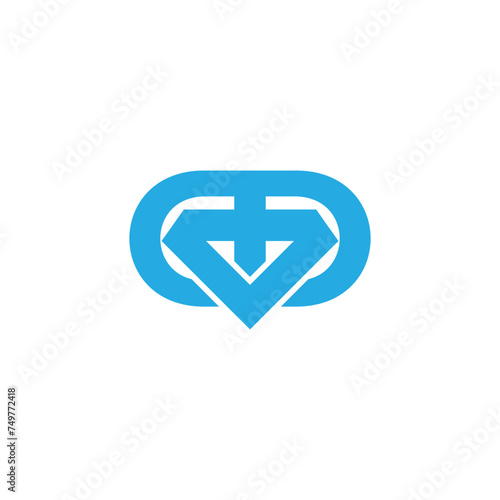 diamond drug capsule simple logo vector