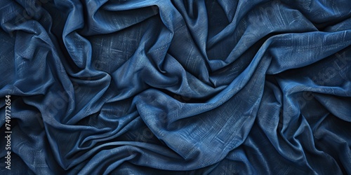 Blue jean fabric pattern for stylish clothing backdrop.