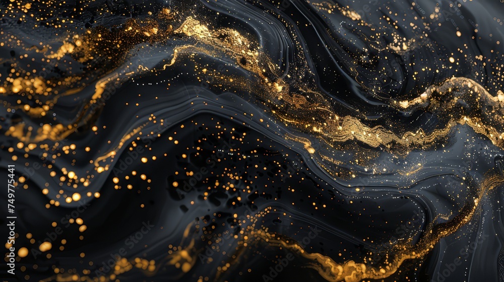 abstract gold veined marble background - obrazy, fototapety, plakaty 