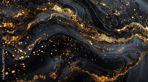 abstract gold veined marble background
