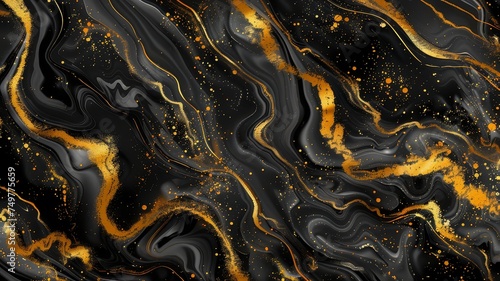 black gold marble elegance background