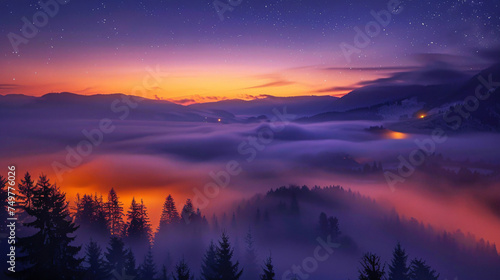 before sunrise in Piatra Craiului Mountains