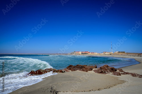 Cape Cross lodge on the beach of the Atlantic ocean