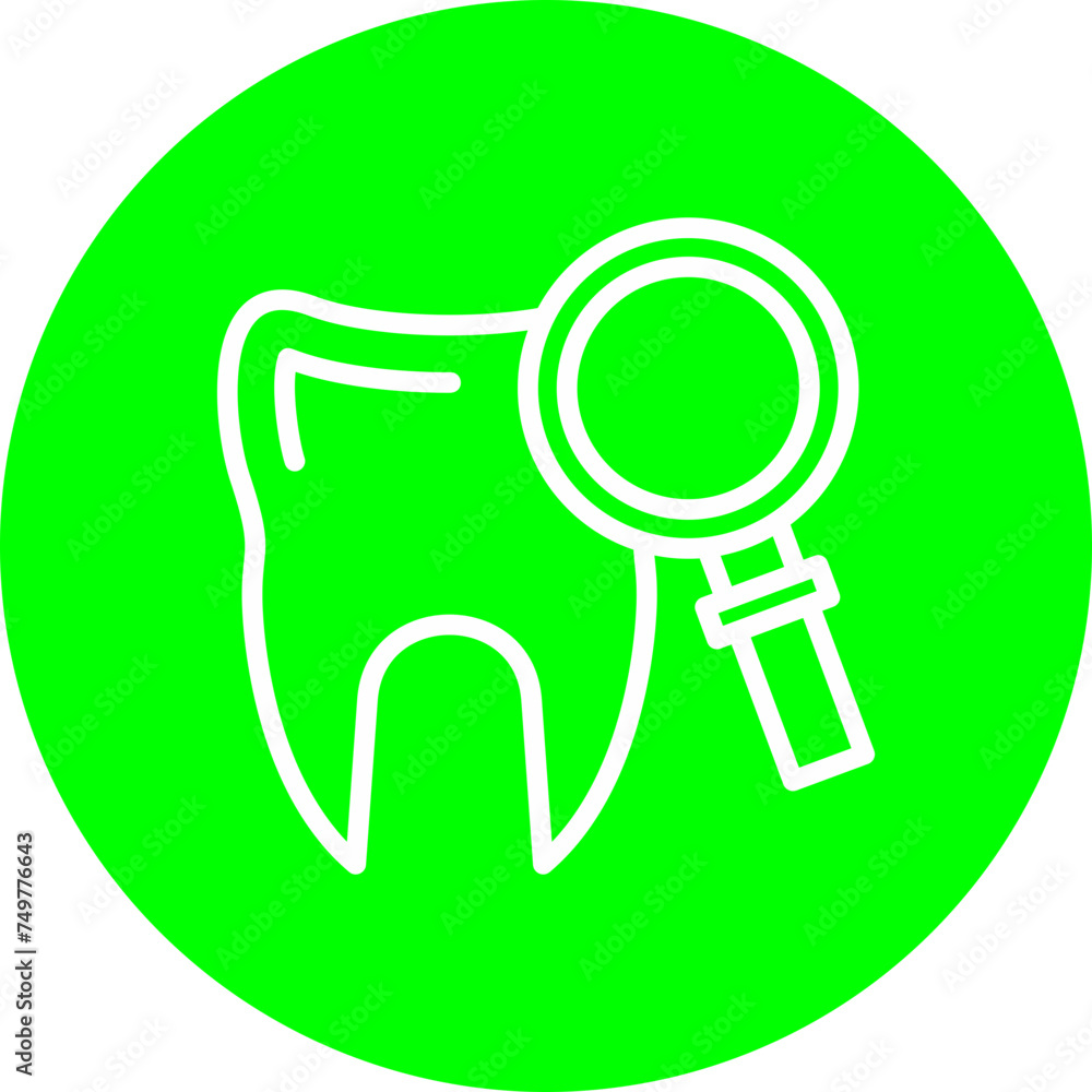 Dental Care Vector Line Multi Circle Dental Care Vector Line Multi Circle