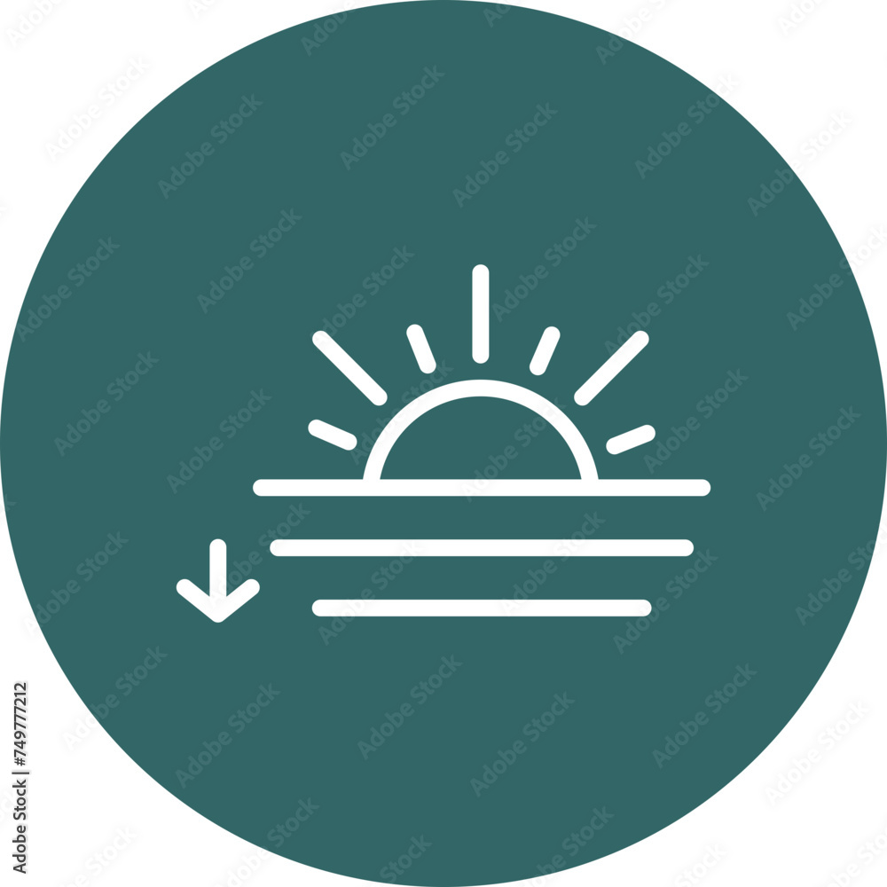 Sunsets Vector Line Multi Circle Sunsets Vector Line Multi Circle