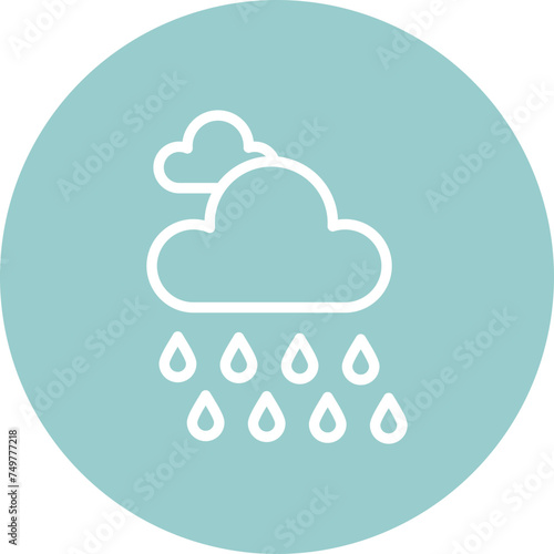 Rain Vector Line Multi Circle