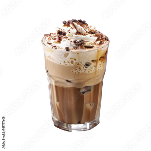 Freddo coffee isolated on transparent png.