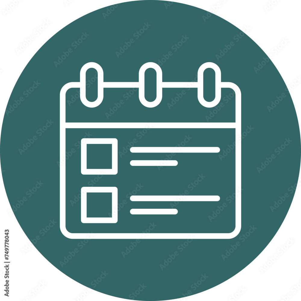 Calendar Vector Line Multi Circle Calendar Vector Line Multi Circle