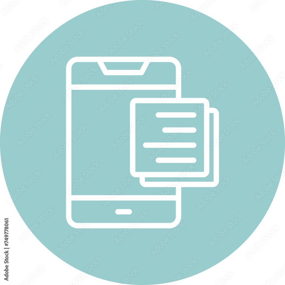 Smartphone Vector Line Multi Circle Smartphone Vector Line Multi Circle