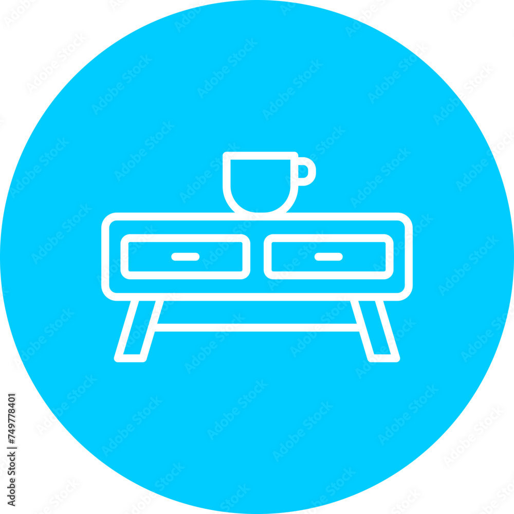 Coffee Table Vector Line Multi Circle Coffee Table Vector Line Multi Circle