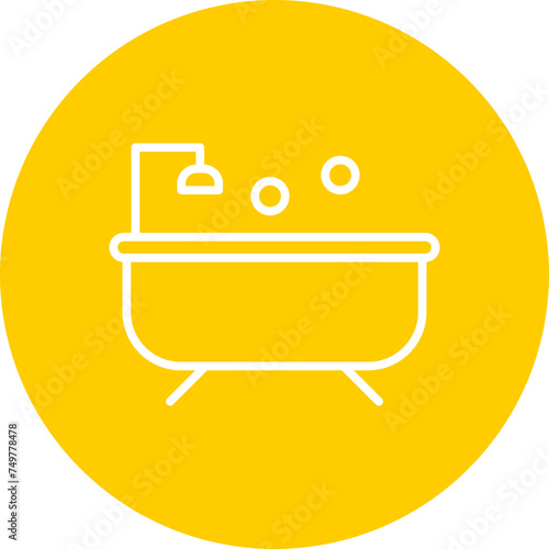 Bathtub Vector Line Multi Circle