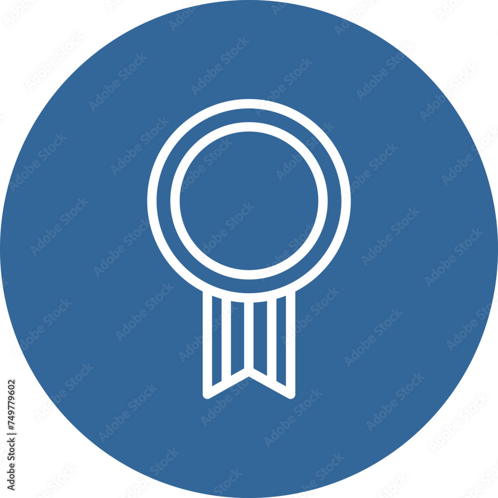 Award Medal Vector Line Multi Circle Award Medal Vector Line Multi Circle