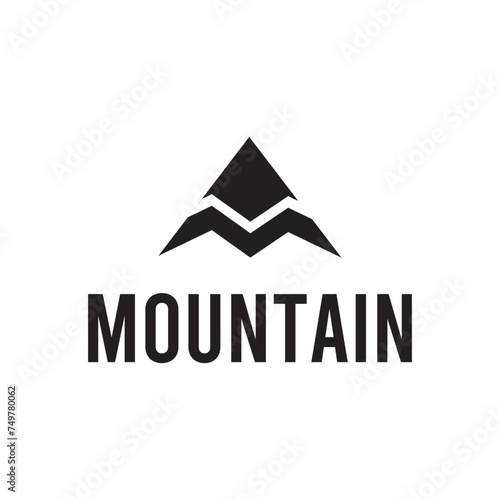 Mountain A M logo vector design illustration  Logo Icon Symbol Vector Design Template.