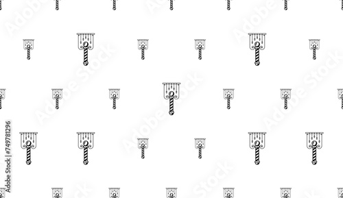 Barber Pole Icon Seamless Pattern Y_2301005