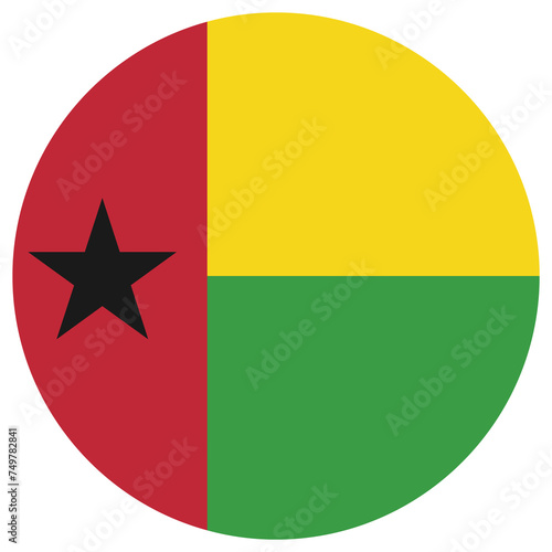Valokuva guinea bissau national flag, transparent background
