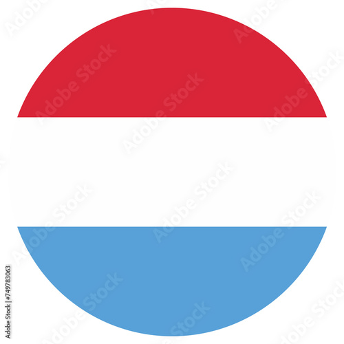 luxembourge national flag, transparent background
