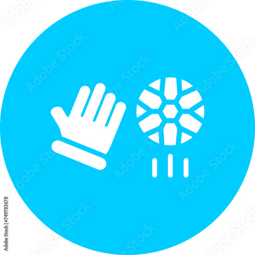 Goalie Vector Glyph Multi Circle