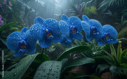 Blue Orchid Flower